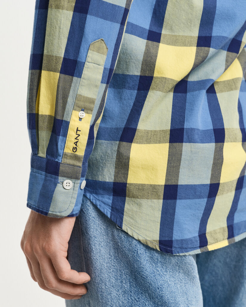 Relaxed Fit Twill Hemd mit Karomuster