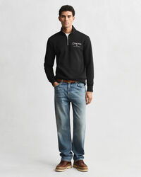 1949 Graphic Sweatshirt mit Rei&szlig;verschlusskragen