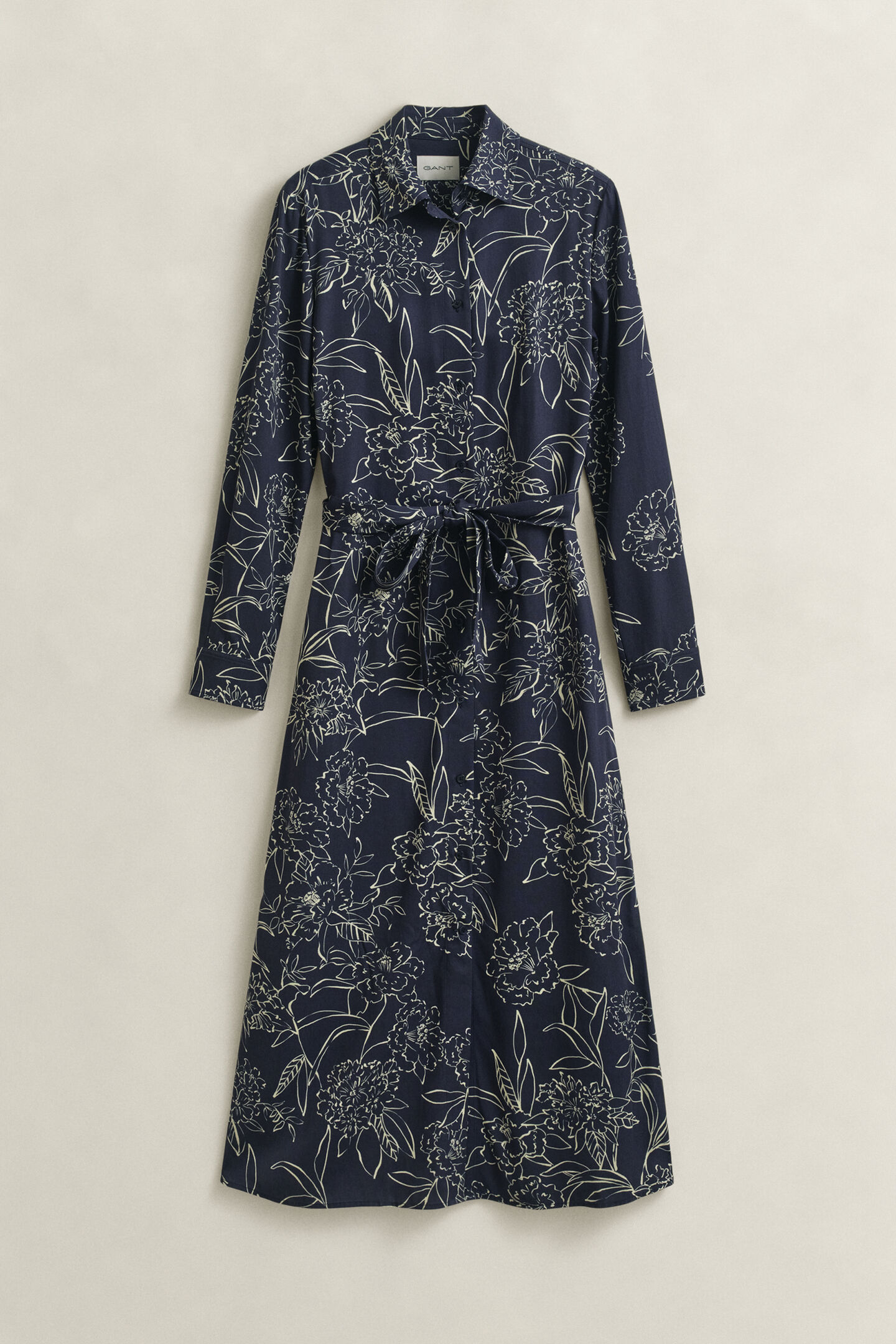 Hemdblusenkleid mit Blumen-Print