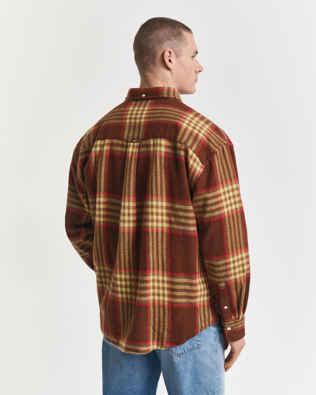Oversized Twillhemd aus Flanell