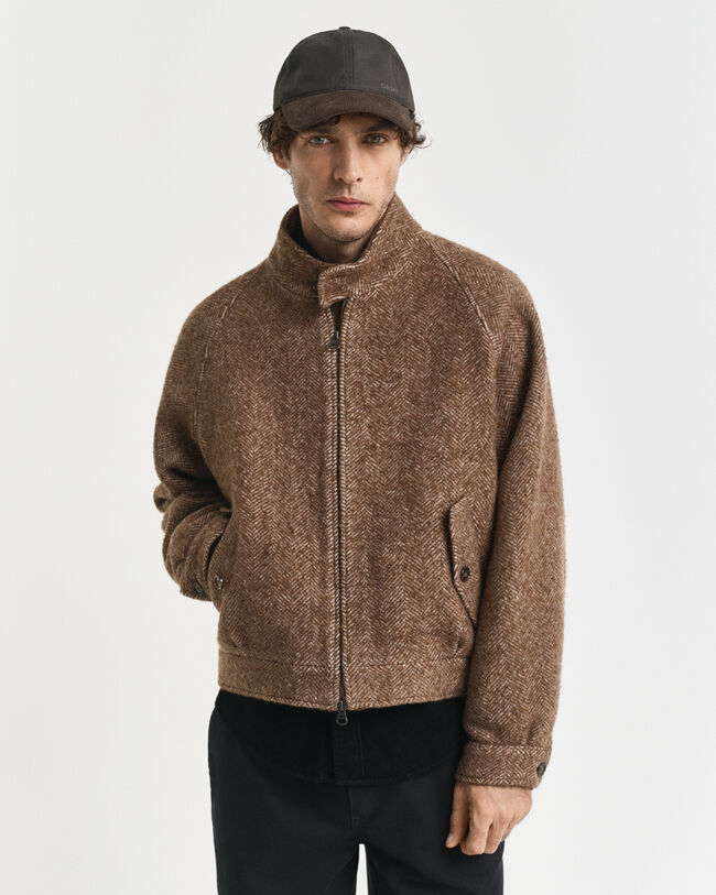 Harrington Jacke aus Wolle