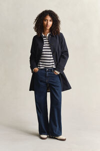 Langarm-Poloshirt mit Streifen