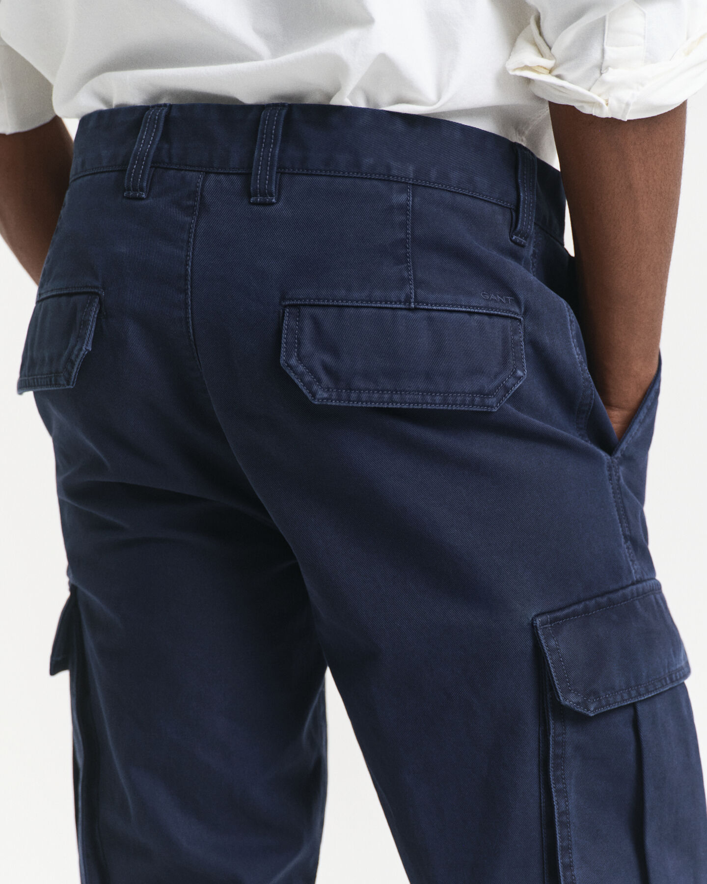 Regular Fit Cargohose aus Baumwolltwill