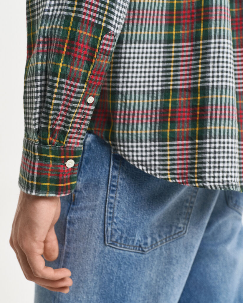 Leichtes Relaxed Fit Twill Hemd mit Karomuster