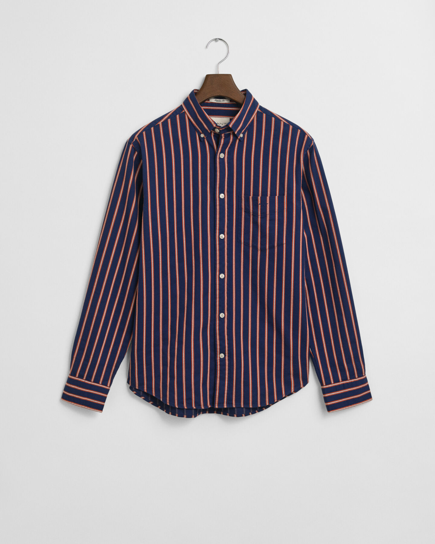 Regular Fit Dobby Striped Twillhemd