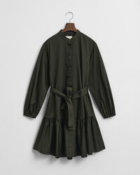 Lang&auml;rmeliges Kleid aus Baumwollsatin