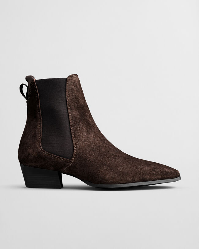 Bassotte Stiefel aus Veloursleder