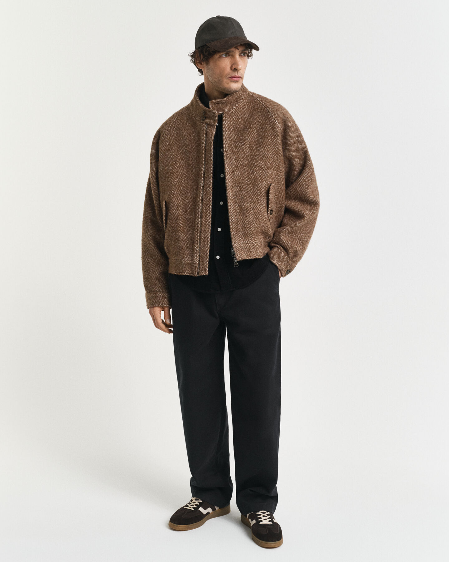 Harrington Jacke aus Wolle