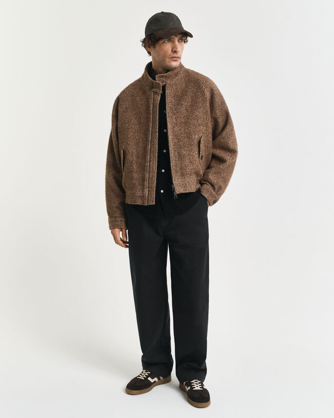 Harrington Jacke aus Wolle