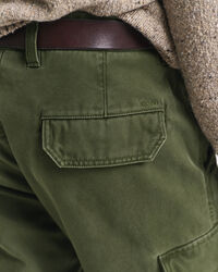 Regular Fit Cargohose aus Baumwolltwill