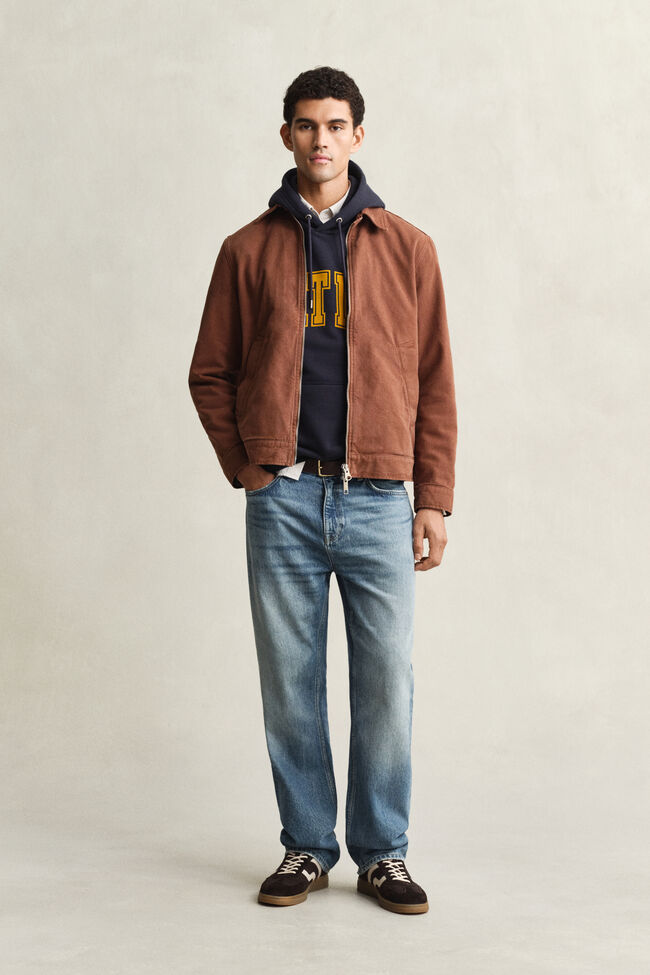 Jacke aus Baumwollcanvas