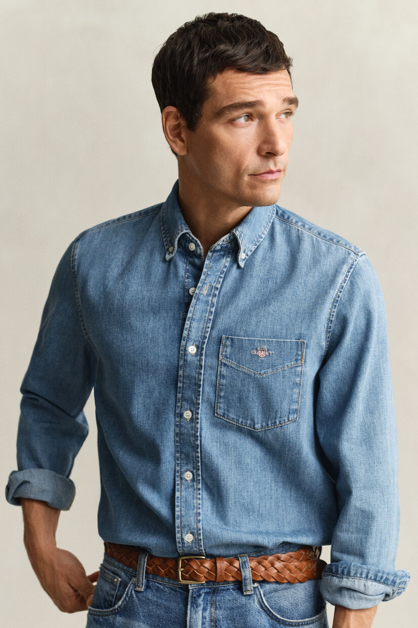 Regular Fit Jeanshemd
