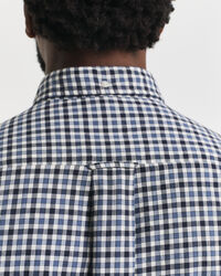Regular Fit Twillhemd mit Vichy-Karo