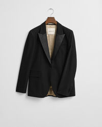 Regular Fit Tuxedo Blazer aus Wollmischung