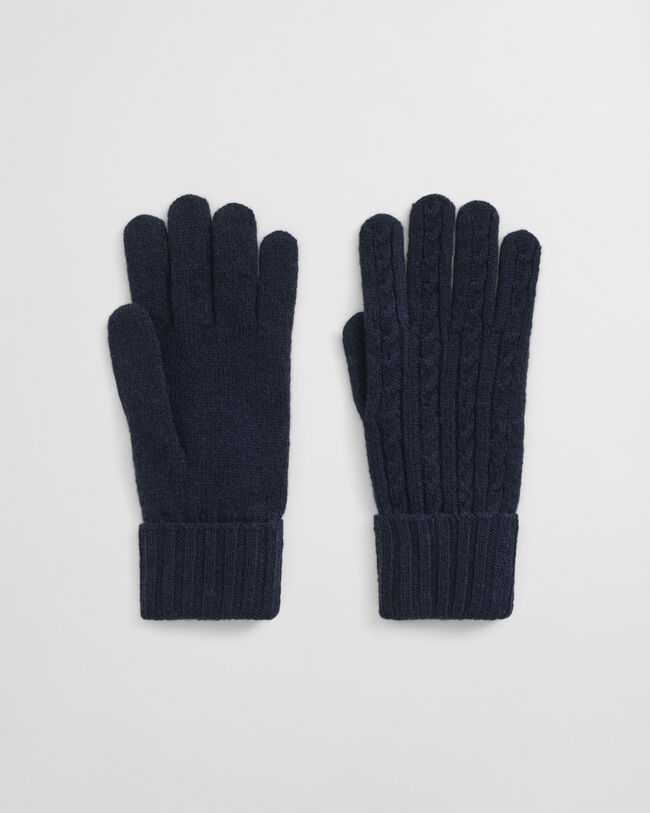 Zopfstrick Wollhandschuhe