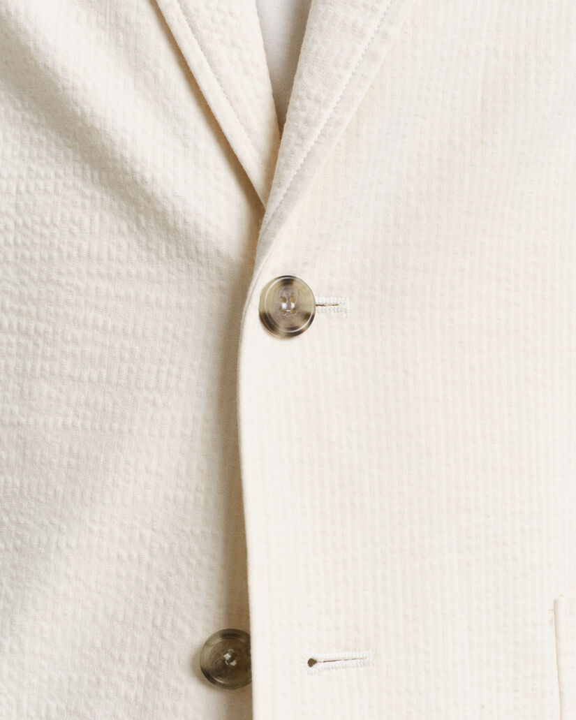 Slim Fit Seersucker Anzugsakko
