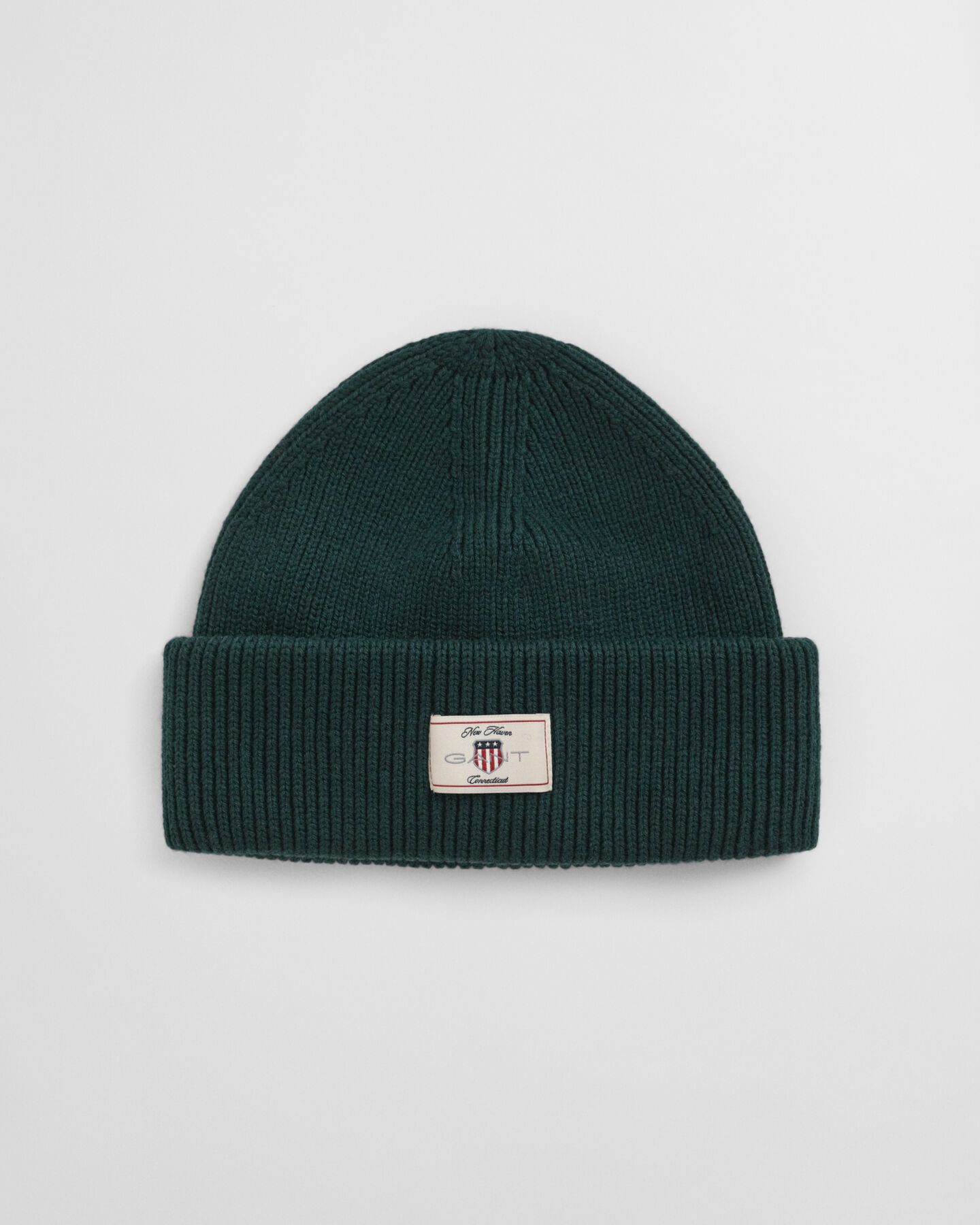 Gerippte Beanie aus Baumwollgemisch