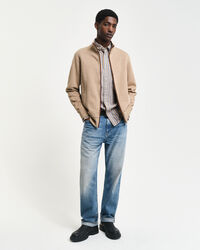 Sacker Rib Strickjacke mit Rei&szlig;verschluss