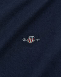 Slim Fit Shield T-Shirt mit V-Ausschnitt