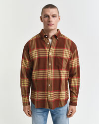 Oversized Twillhemd aus Flanell
