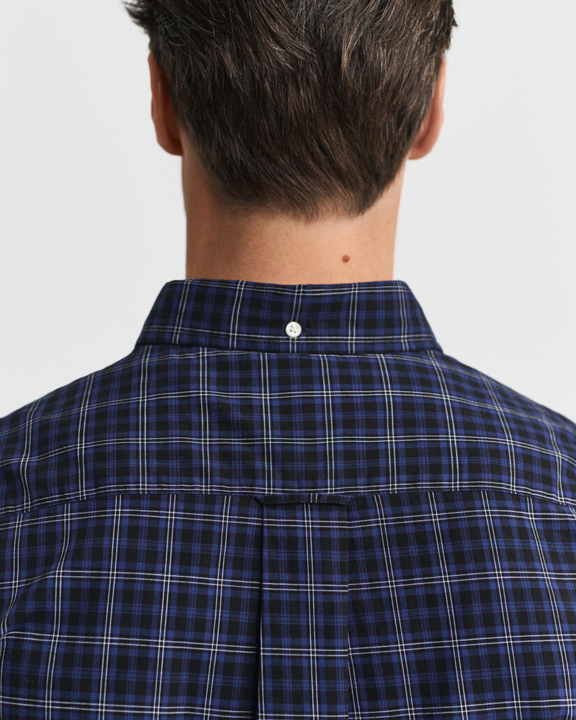 Regular Fit Classic Popeline Hemd mit Karomuster