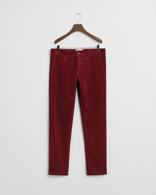 Slim Fit Cord Chinohose