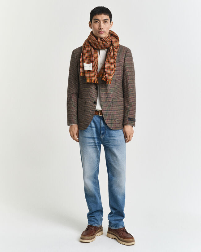 Slim Fit Houndstooth Karosakko