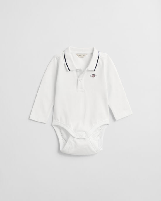 Baby Shield Piqu&eacute; Langarm-Body