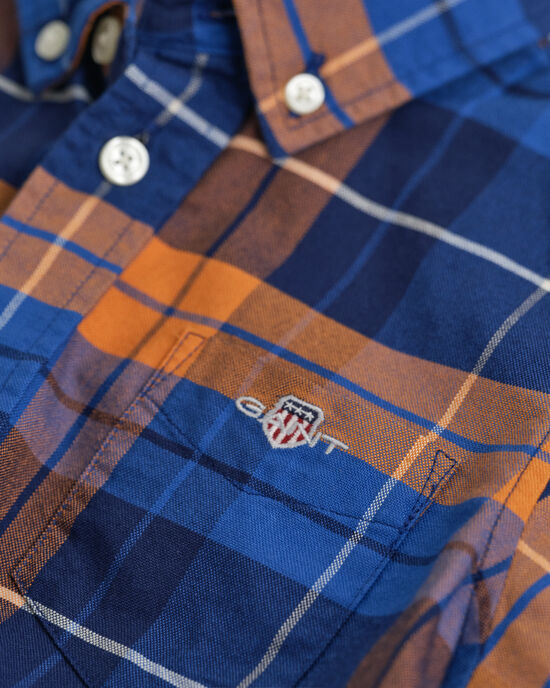 Kids Shield Oxford-Hemd mit Karomuster