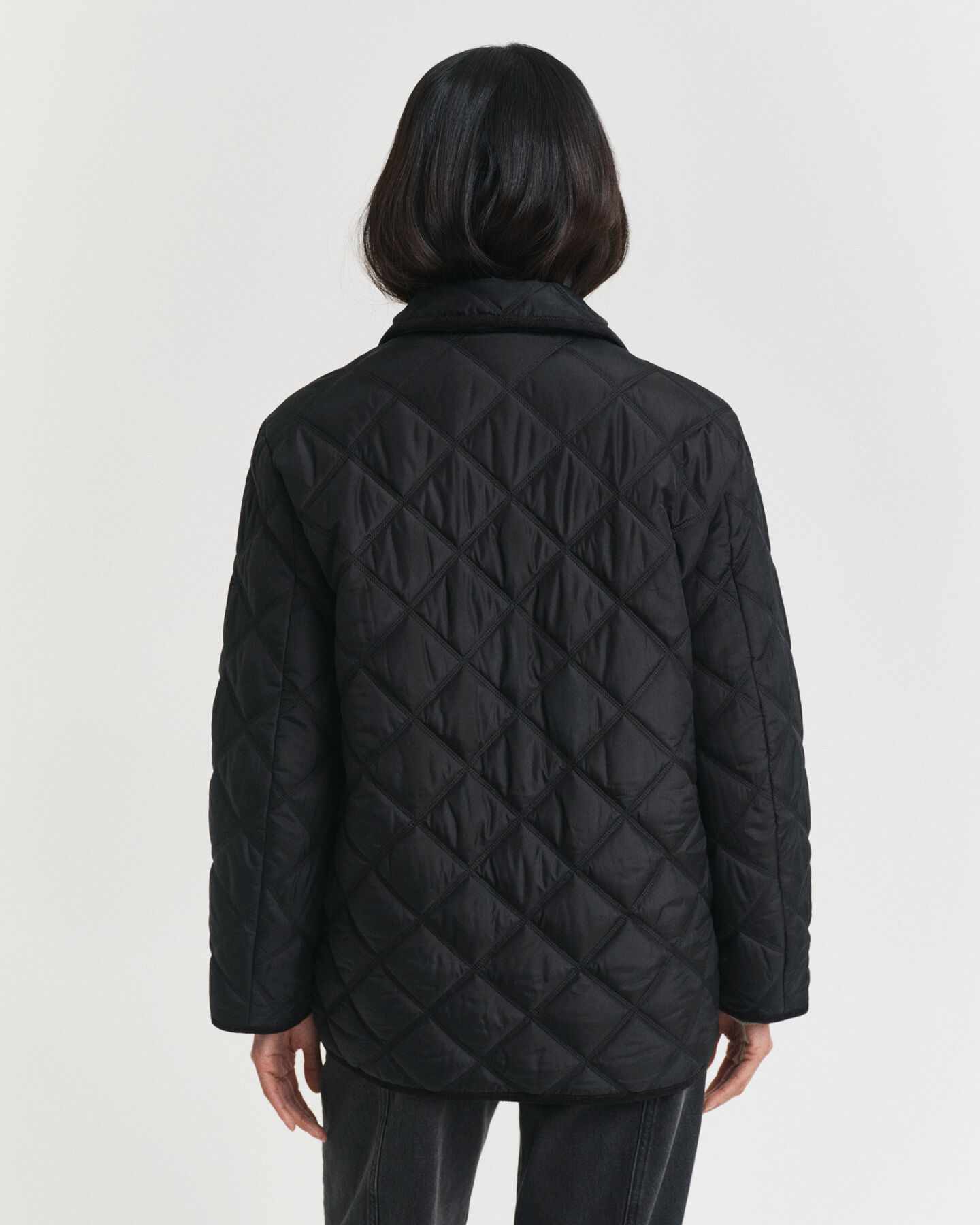 Steppjacke mit Cordbesatz