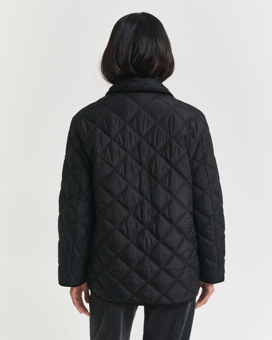 Steppjacke mit Cordbesatz