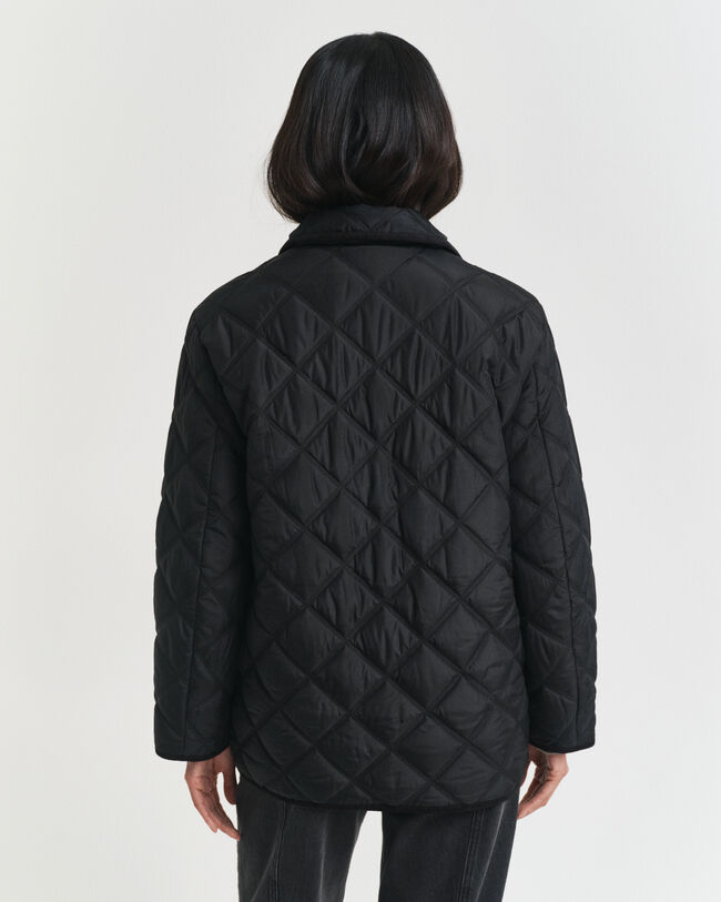 Steppjacke mit Cordbesatz