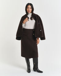 Handgen&auml;hter Midi-Wickelrock