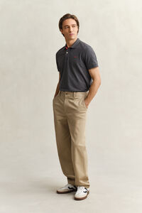 Kontrast Piqu&eacute; Poloshirt