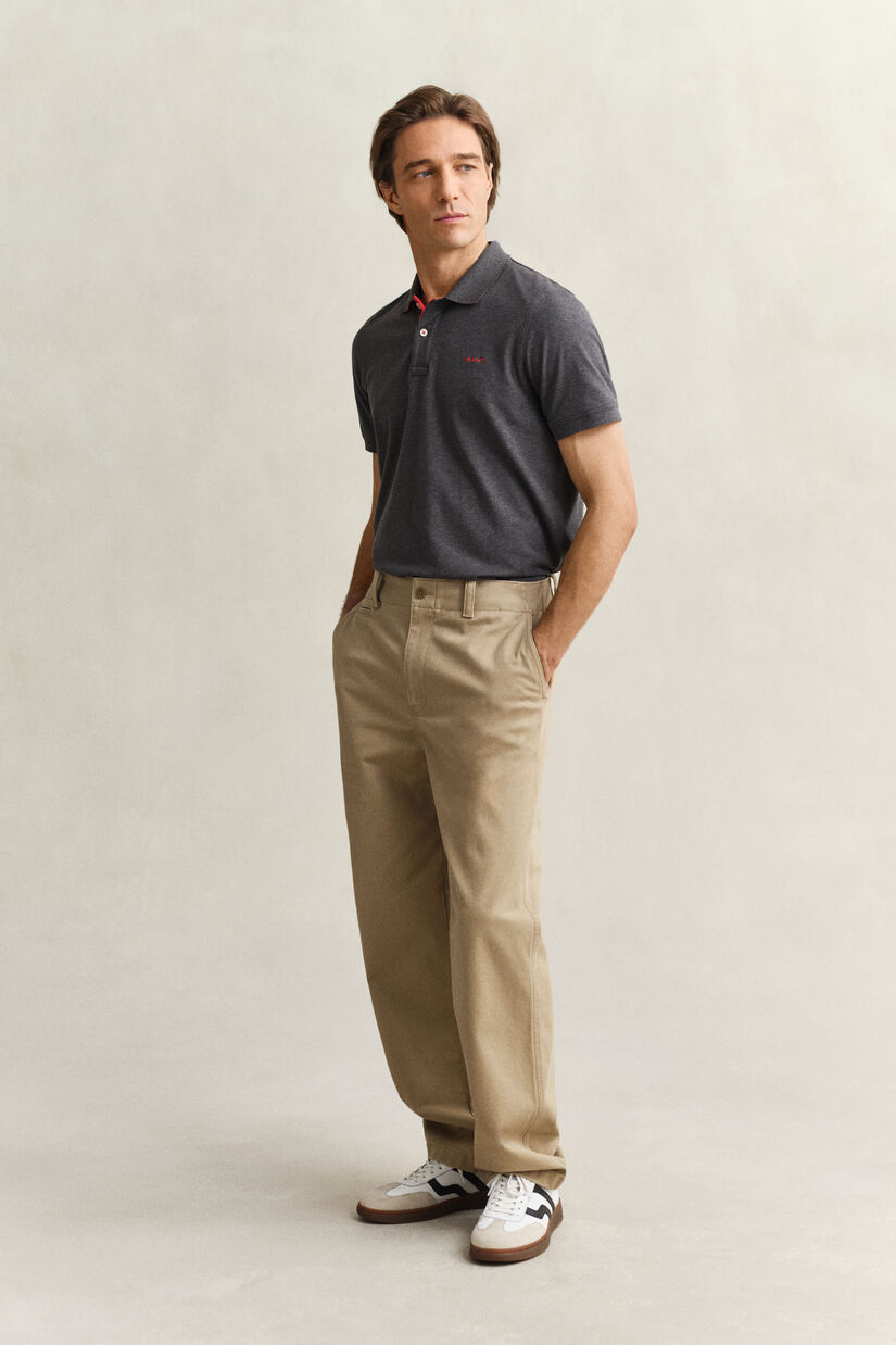 Kontrast Piqu&eacute; Poloshirt