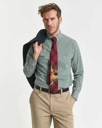 Regular Fit Classic Gingham Popeline Hemd