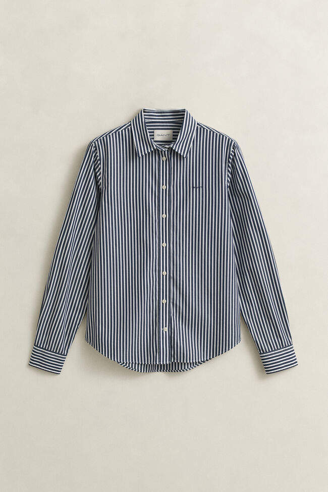 Regular Fit Classic Popeline Hemd mit Streifen
