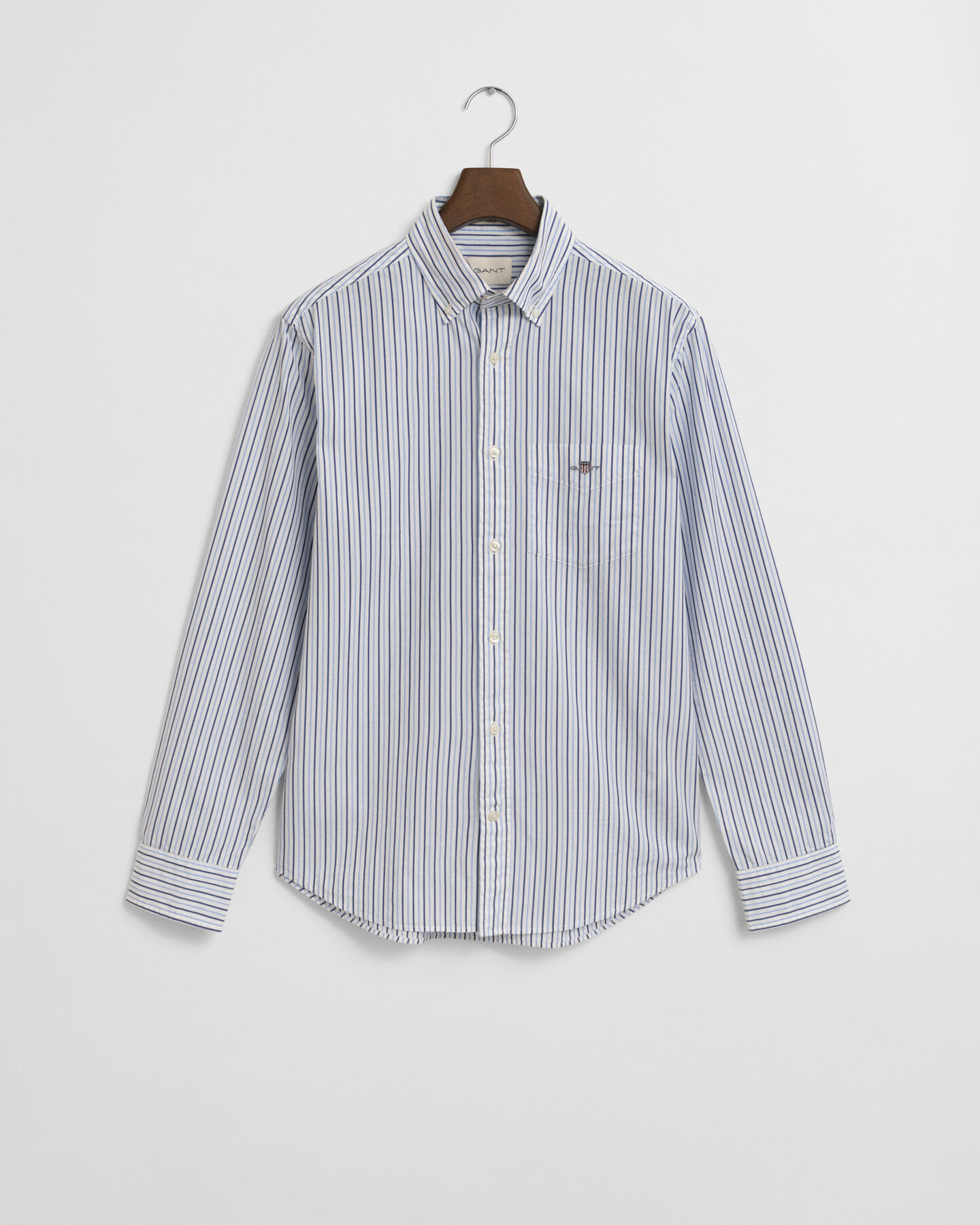 Regular Fit Classic Popeline Hemd mit Streifen