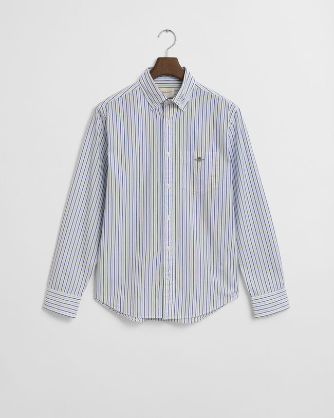 Regular Fit Classic Popeline Hemd mit Streifen