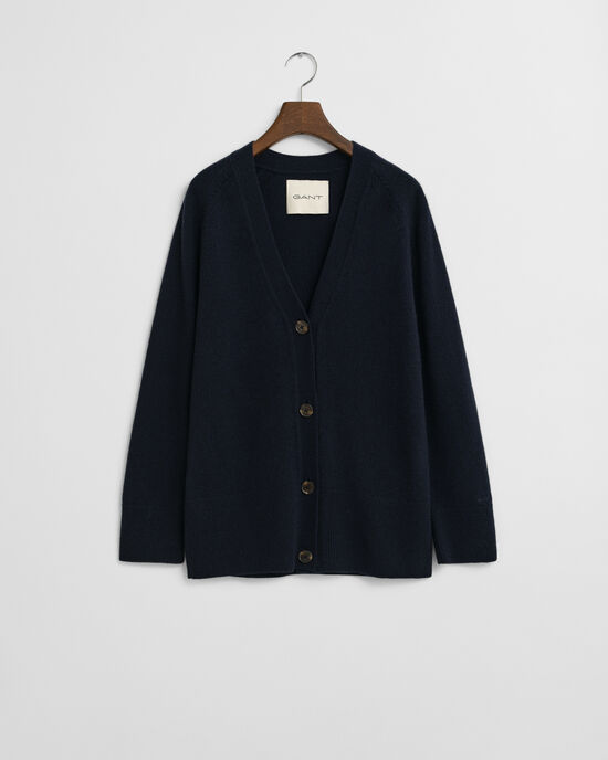 Strickjacke aus Wolle mit Kaschmiranteil