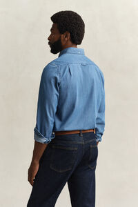 Slim Fit Indigo Hemd