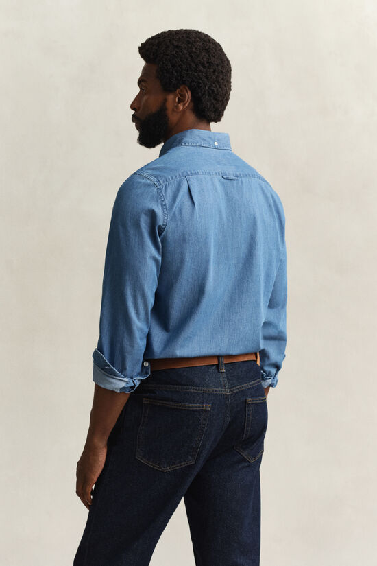 Slim Fit Indigo Hemd