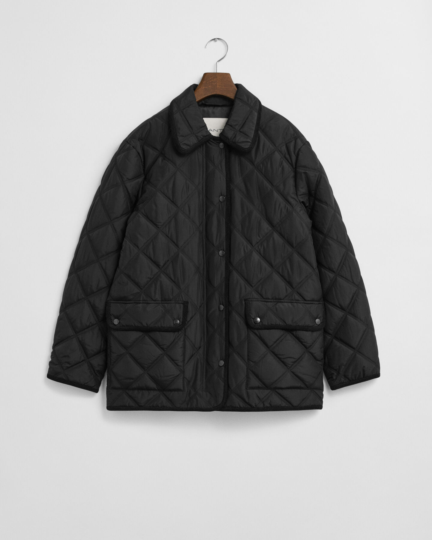 Steppjacke mit Cordbesatz