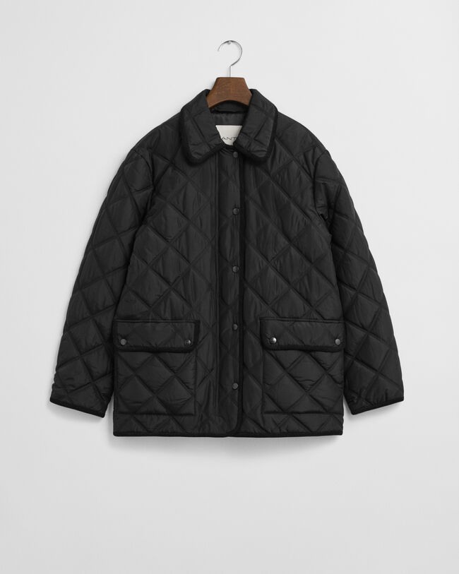 Steppjacke mit Cordbesatz