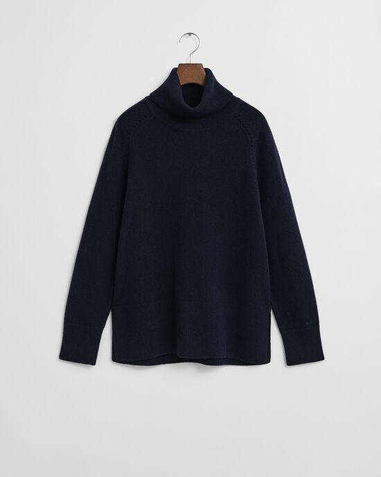 Weicher Rollkragenpullover aus Wolle mit Kaschmiranteil