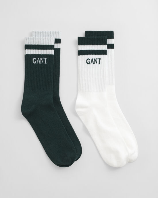 2er-Pack Gestreifte Sportsocken