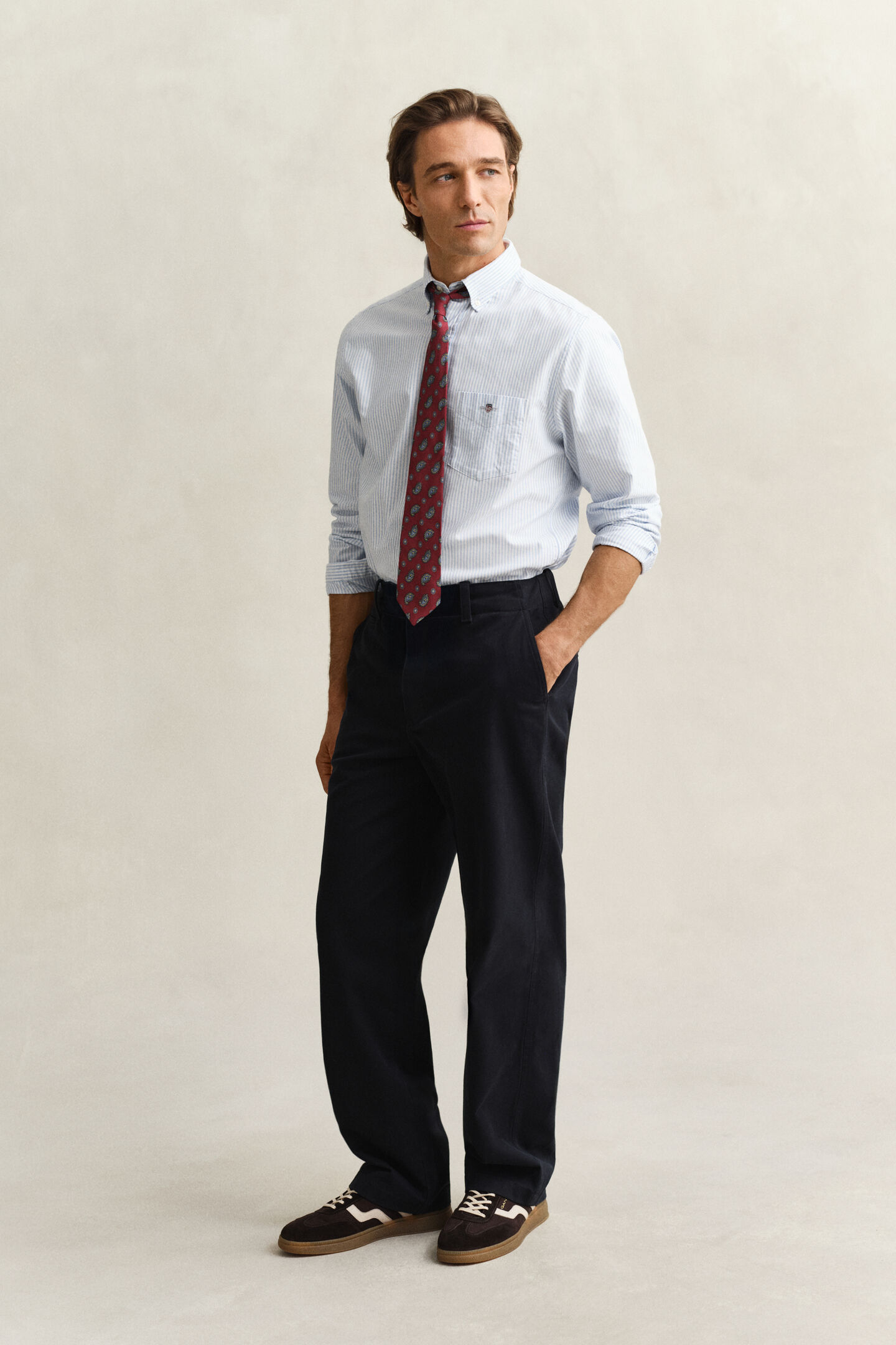 Banker Stripe Classic Oxford-Hemd