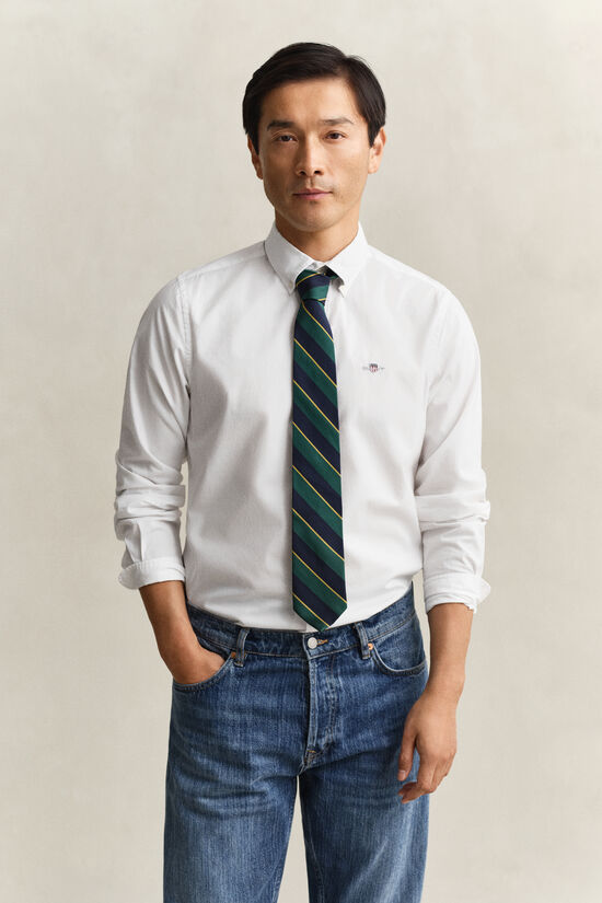 Slim Fit Classic Popeline Hemd