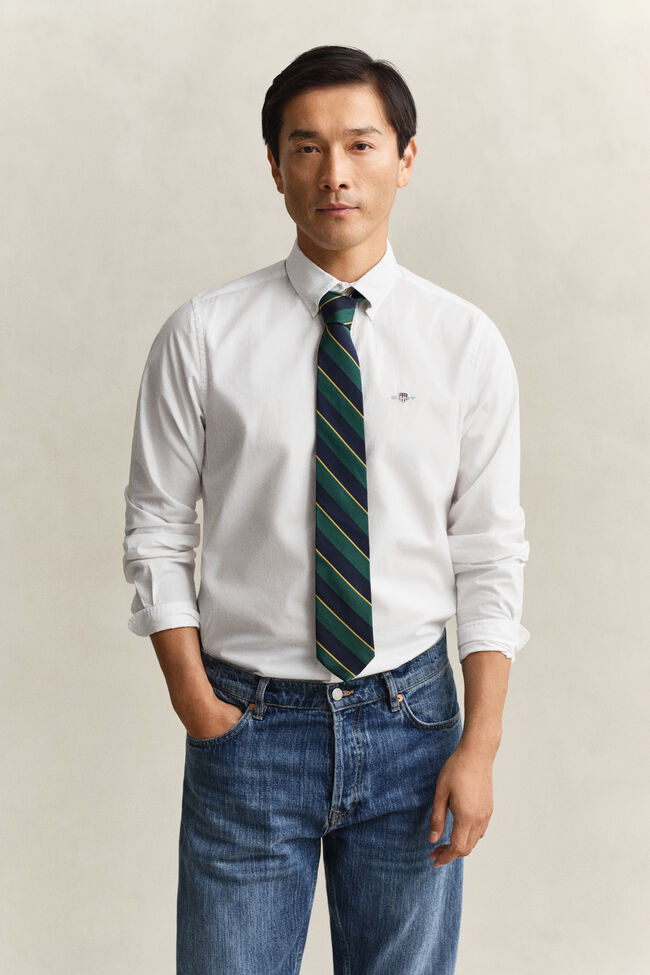 Slim Fit Classic Popeline Hemd