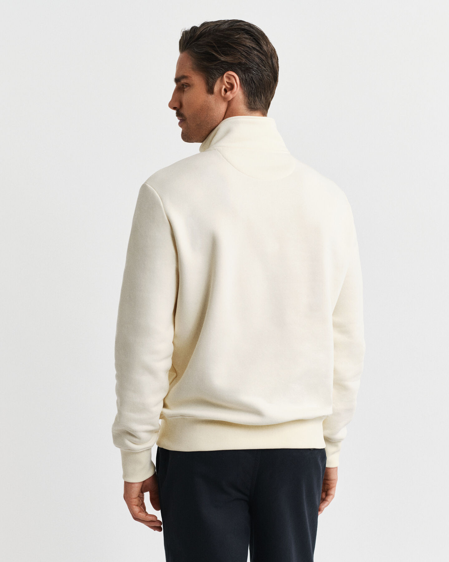1949 Graphic Sweatshirt mit Rei&szlig;verschlusskragen